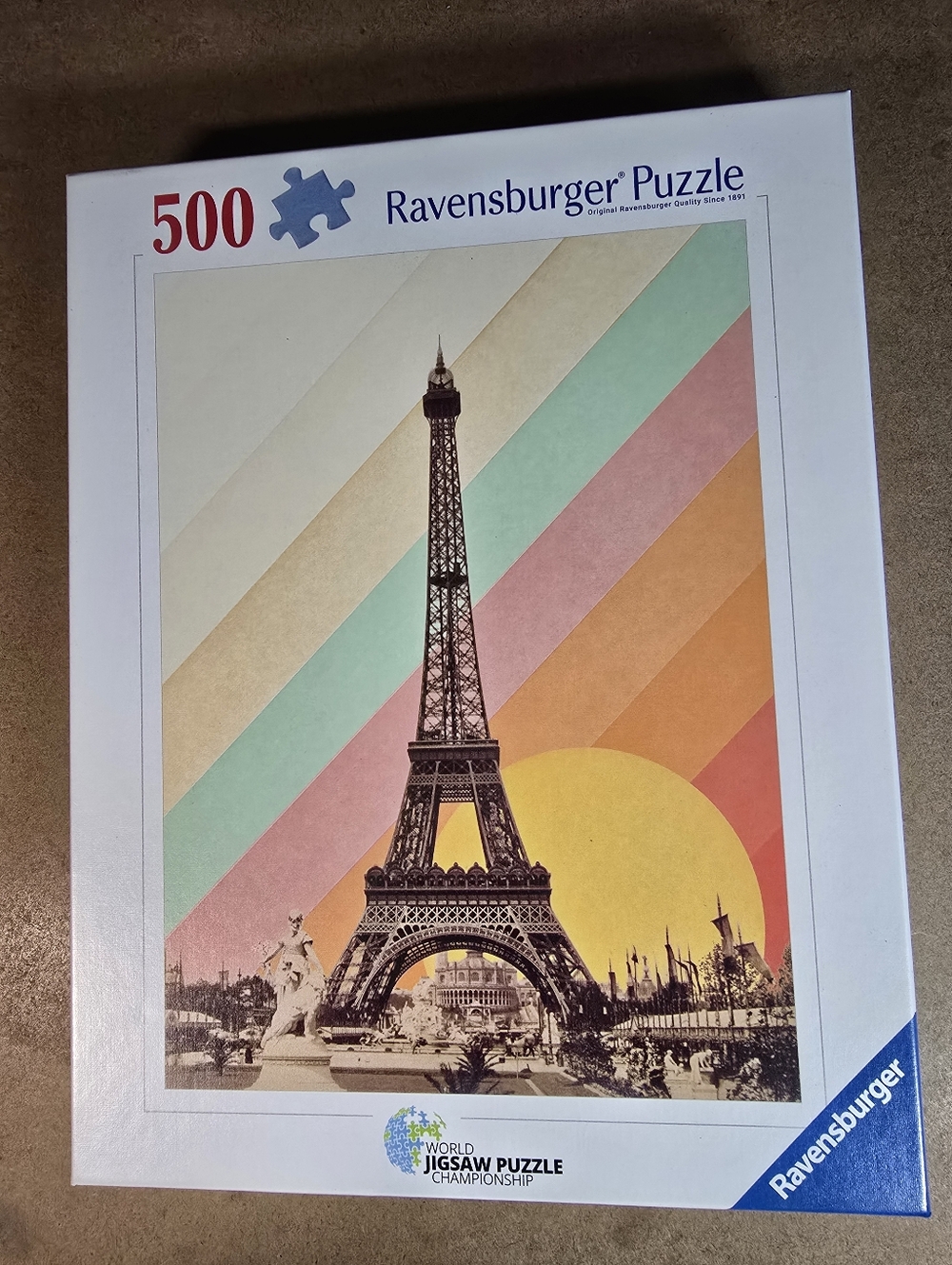 Ravensburger 500-Piece Eiffel Tower Retro Sunset Puzzle - Multicolor